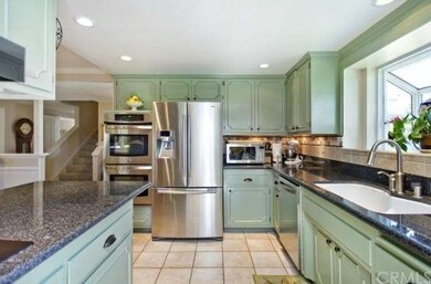 Well appointed kitchen includes double oven and fr