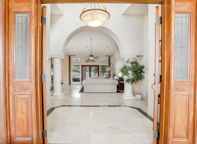 Double door entrace