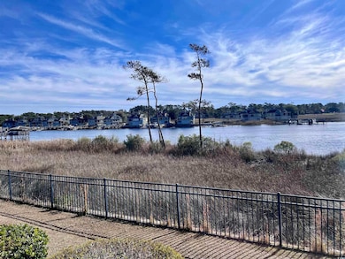 Water view featuring fence