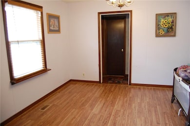 Family room with new flooring.