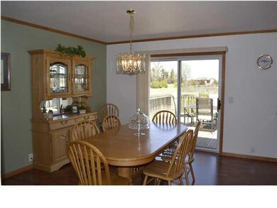 Room to dine and a view to the backyard!