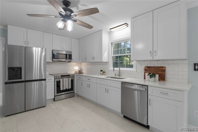 Kitchen renovated from top to bottom.