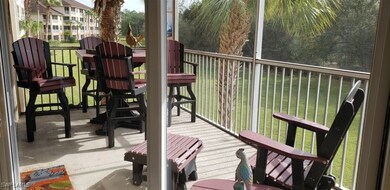 Wooden terrace with a yard