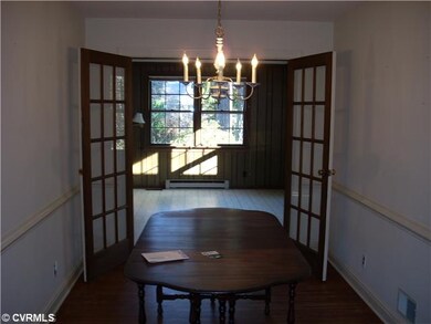 Dining Room - with French doors leading to family 