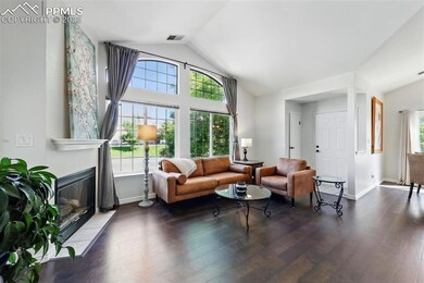 Gas fireplace.
