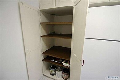 Inside laundry hookups in the kitchen