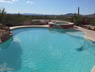 Pool and spa overlooking the desert