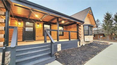 Cabin with covered porch