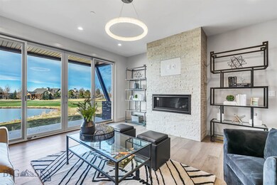 Gas fireplaces and sliding doors leading to covere