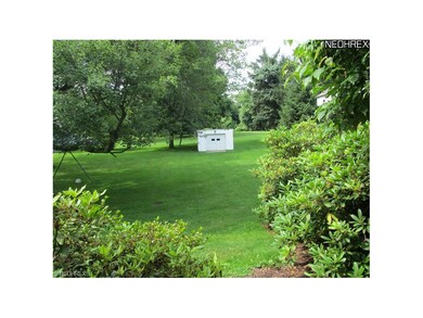 Here is the back yard with detached garage.