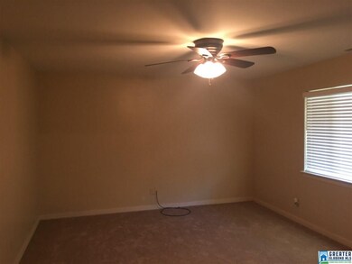 New carpet, ceiling fan and blinds