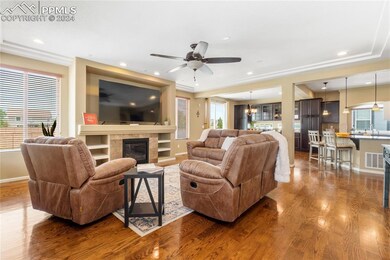 Main living space with gas fireplace