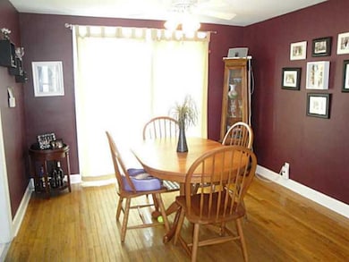 Dining Room. Hardwood floors continued and sliding