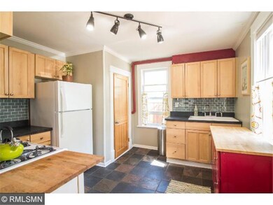 Slate tile floors.