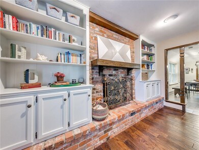 Fabulous brick fireplace
