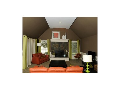 Floating ceiling provides a softer touch to this v