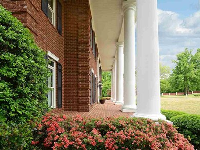 This is a great view of the large sprawling front 