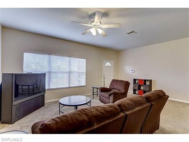 Living space looking to entry