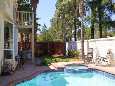 Looking from south side of pool towards patio - no