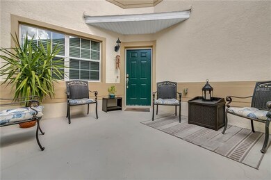 Front courtyard with screened enclosure
