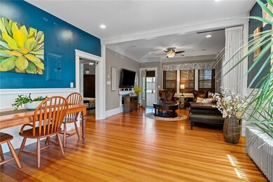 2nd Floor - double parlor - hardwoods - high ceili