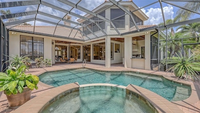 Rear view of the home from the back of the hot tub