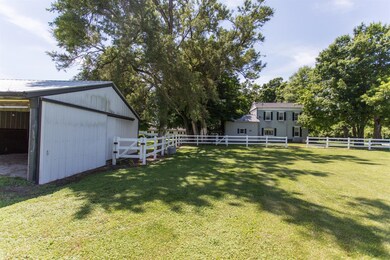 View from east towards house.