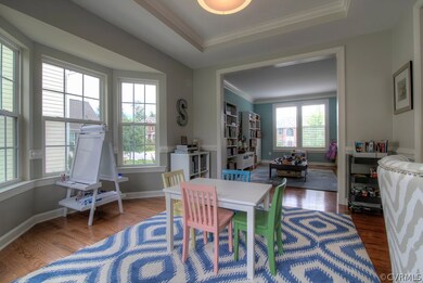 Formal Dining Room with crown & chair rail molding