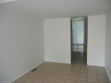 Dining area with ceramic tile floor!