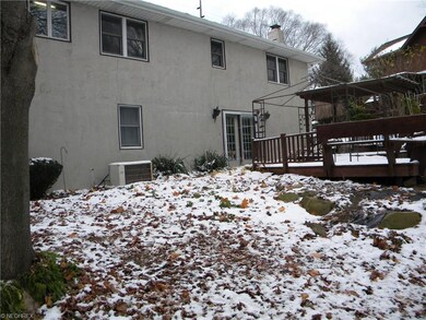 Rear of house with walk-out lower level