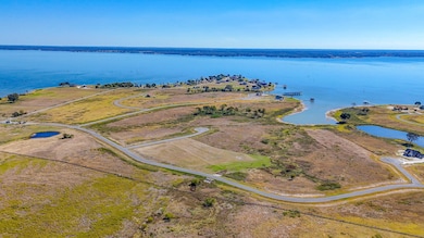 Aerial view of a large body of water