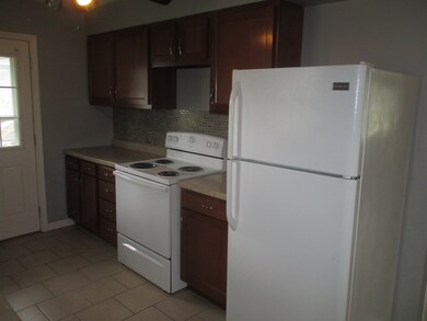 Kitchen has new range and dishwasher