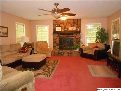 Nice big den with fireplace