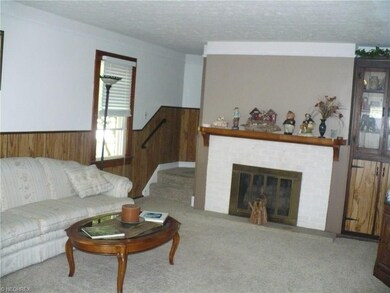 Formal living room with fireplace