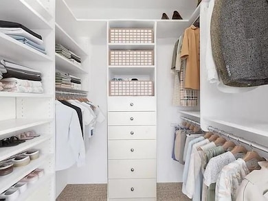 View of spacious closet
