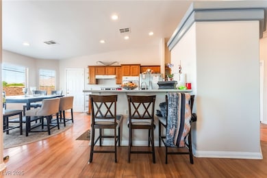 4656 E DI Kitchen featuring brown cabinetry, light