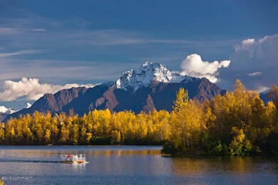 Spectacular deck views of Pioneer Peak
