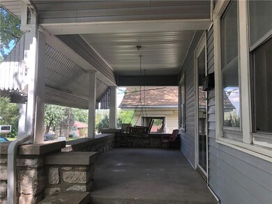 Covered Front Porch with Swing