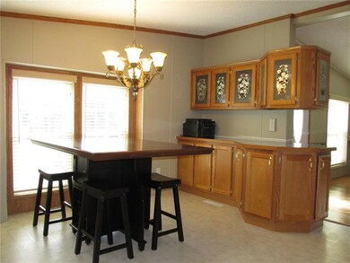 Here's a corner shot of the dining area. Pella win