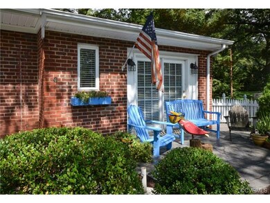 The front patio is friendly with French doors into