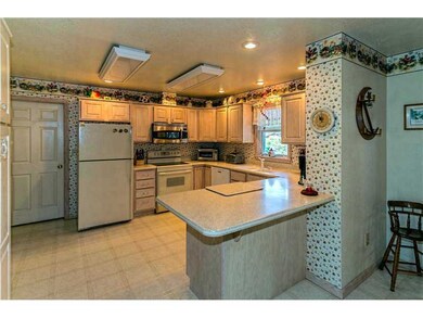 Kitchen. Sunny, updated kitchen with pickled oak f