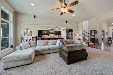 This floor plan has a great flow for gatherings; l