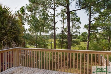 Through the tall pines you have a view of the cree