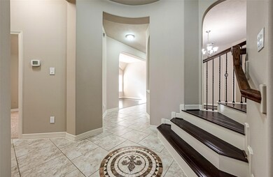 Rotunda leading to gameroom and media room upstair