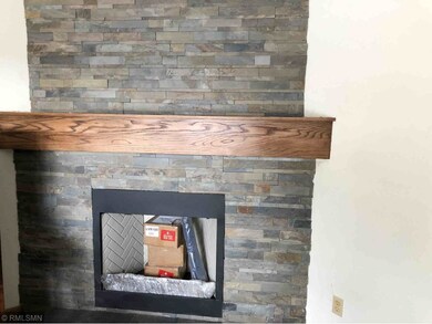 New Stone Work On Fireplace
