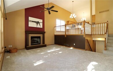 Open floor plan allows for family and friends to b