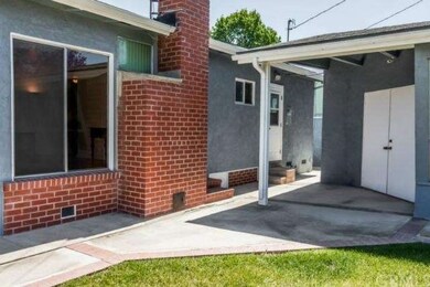 Shot of the back of the home and entrance into the