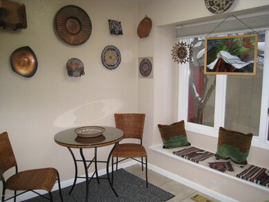 Breakfast nook with window seat