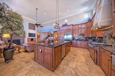 Kitchen w 3-Tier Maple Cabinetry