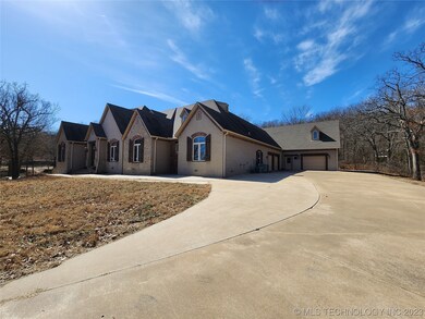 Driveway parking area, concrete around whole house